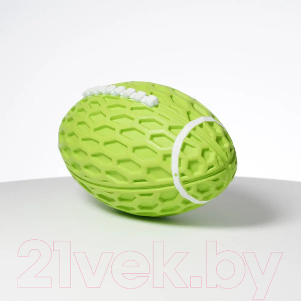 Изображение товара Игрушка для собак SkyRus Мяч регби с сотами / 088040 (зеленый)
