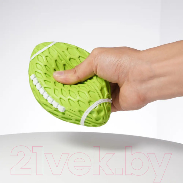 Изображение товара Игрушка для собак SkyRus Мяч регби с сотами / 088040 (зеленый)