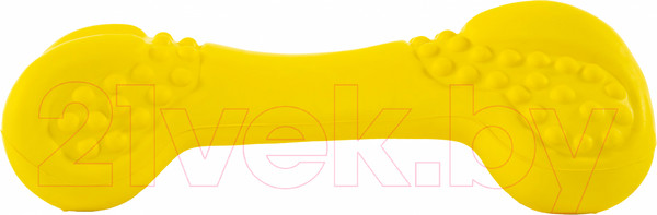 Изображение товара Игрушка для собак SkyRus Рифленая кость / 145031 (желтый)