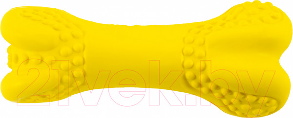 Изображение товара Игрушка для собак SkyRus Рифленая кость / 145031 (желтый)