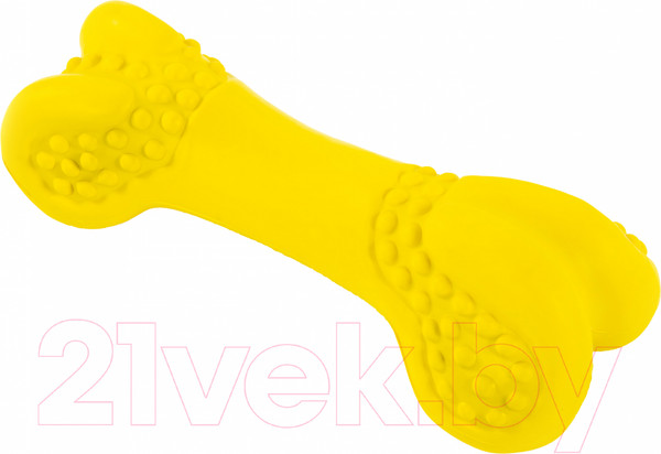 Изображение товара Игрушка для собак SkyRus Рифленая кость / 145031 (желтый)