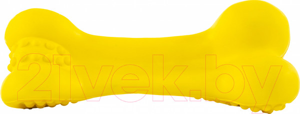 Изображение товара Игрушка для собак SkyRus Рифленая кость / 145031 (желтый)