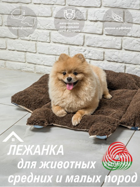 Изображение товара Лежанка для животных Lanatex 170 / 22180 (38x36x15, коричневый)