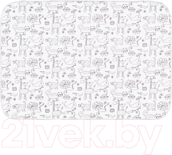 Изображение товара Клеенка детская Roxy-Kids R-0078/76N (белый/серый/розовый)