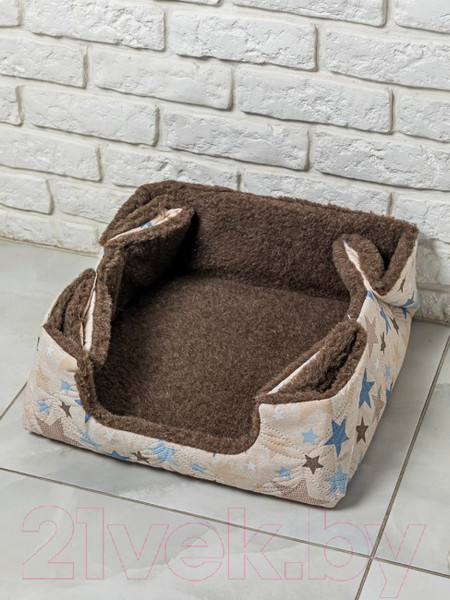 Изображение товара Лежанка для животных Lanatex 169 / 22178 (71x69x1.5, коричневый)