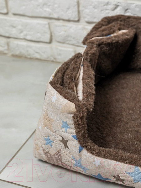 Изображение товара Лежанка для животных Lanatex 169 / 22178 (71x69x1.5, коричневый)