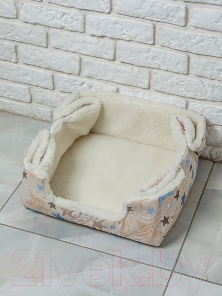 Изображение товара Лежанка для животных Lanatex 169 / 22177 (71x69x1.5, светло-бежевый)