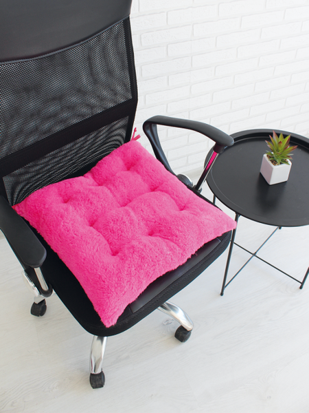 Изображение товара Подушка на стул Lanatex Wool 0349 / 22323 (44x44x9см, фуксия)