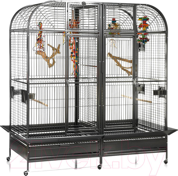 Изображение товара Клетка для птиц SkyRus Palace / K35030/SR (темно-серый)
