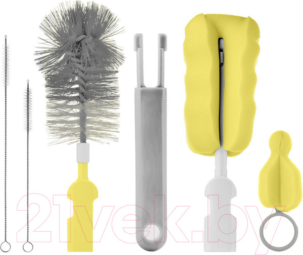 Изображение товара Набор ершиков для бутылочки Roxy-Kids Для бутылочек / RFD-007-Gr (серый)