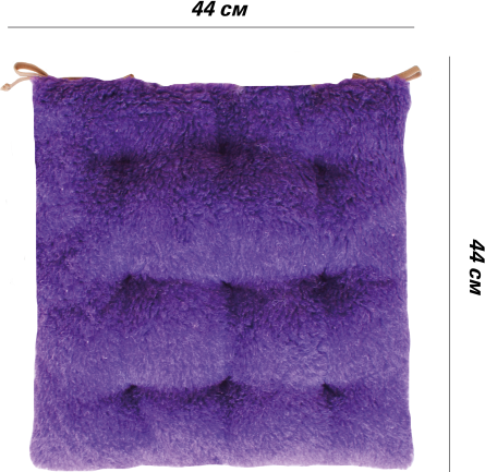 Изображение товара Подушка на стул Lanatex Wool 0349 / 22326 (44x44x9см, фиолетовый)