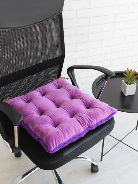 Изображение товара Подушка на стул Lanatex Wool 0349 / 22326 (44x44x9см, фиолетовый)