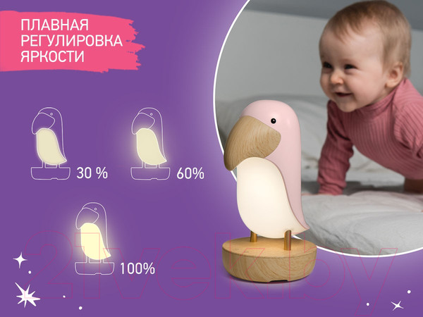 Изображение товара Ночник Roxy-Kids Тукан / RTCN-001-W (белый)