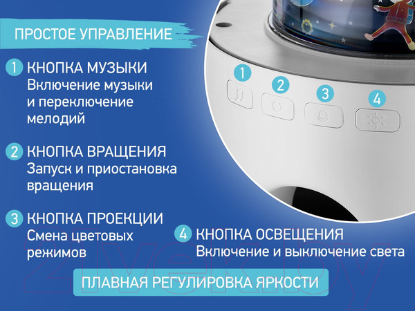 Изображение товара Ночник Roxy-Kids Снежный домик / RSNW-001-W