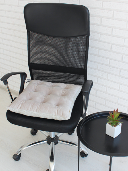 Изображение товара Подушка на стул Lanatex Wool 0349 / 22328 (44x44x9см, серый)