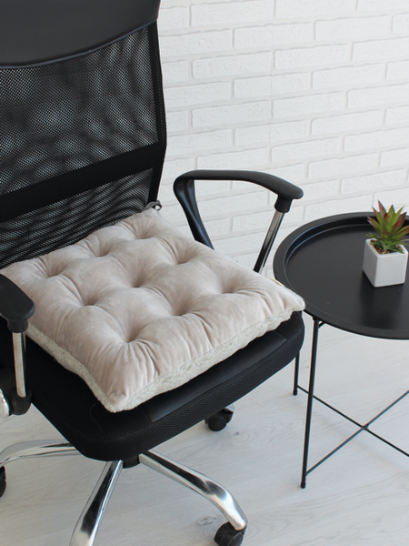 Изображение товара Подушка на стул Lanatex Wool 0349 / 22328 (44x44x9см, серый)