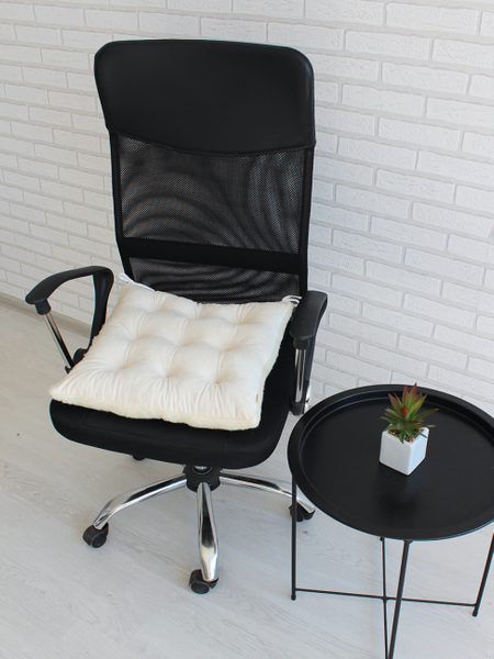 Изображение товара Подушка на стул Lanatex Wool 0349 / 22329 (44x44x9см, молочный)