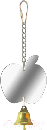 Изображение товара Игрушка для птиц SkyRus Яблоко Зеркало с колокольчиком / 56581/SR