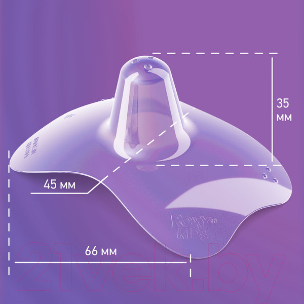 Изображение товара Набор накладок на соски Roxy-Kids S+S / RNS-001SS силиконовые