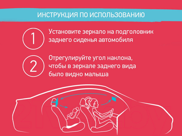 Изображение товара Зеркало для присмотра за ребенком Roxy-Kids RMI-003