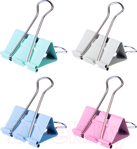 Изображение товара Зажим для бумаги Deli E8551S (12шт, ассорти)