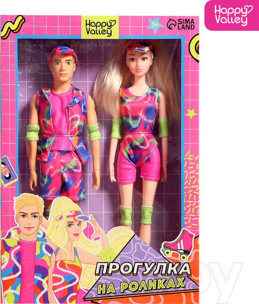 Изображение товара Набор кукол Happy Valley Прогулка на роликах / 9771445
