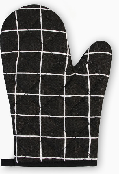 Изображение товара Рукавица-прихватка Доляна Клетка / 5395334 (черный)