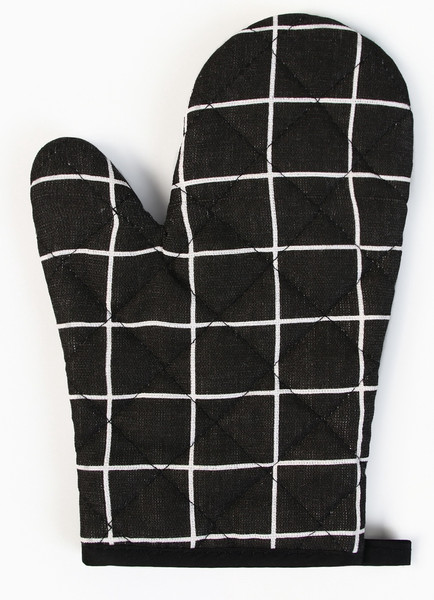 Изображение товара Рукавица-прихватка Доляна Клетка / 5395334 (черный)