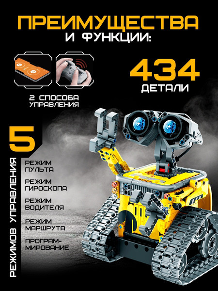 Изображение товара Конструктор управляемый Unicon Робот пришелец 9631449 / 8039