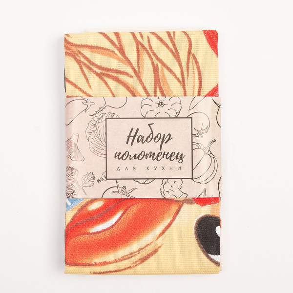 Изображение товара Набор полотенец Доляна Пасхальный цыпленок / 9284372