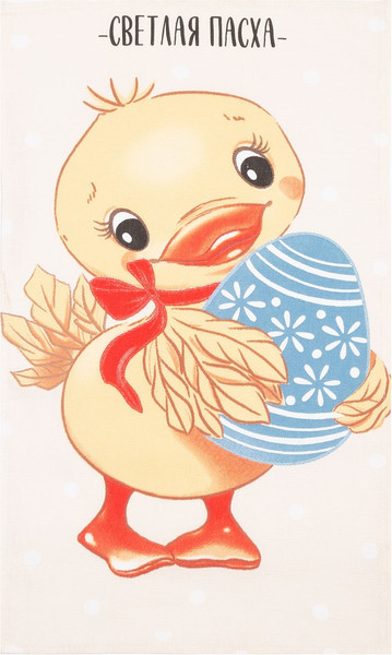 Изображение товара Набор полотенец Доляна Пасхальный цыпленок / 9284372