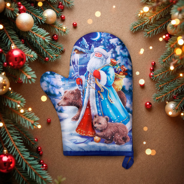 Изображение товара Рукавица-прихватка Доляна Новогоднее настроение / 9569077