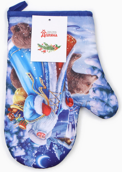 Изображение товара Рукавица-прихватка Доляна Новогоднее настроение / 9569077