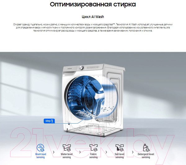 Изображение товара Стиральная машина Samsung WW11CGP44CSBLP