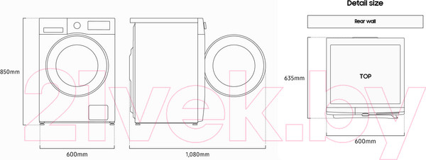 Изображение товара Стиральная машина Samsung WW11CGC04CAELP