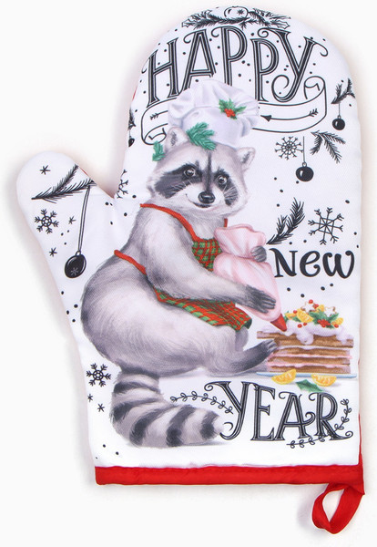Изображение товара Рукавица-прихватка Доляна Happy new year / 9569080