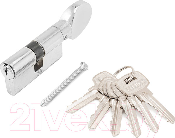 Изображение товара Цилиндровый механизм замка Аллюр Blister A.G 60-6К CP (хром)