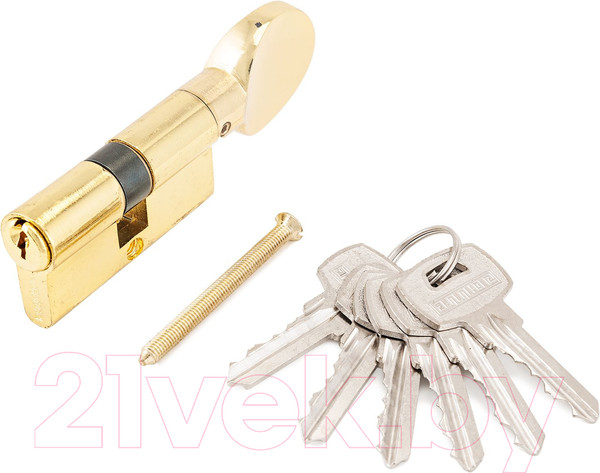 Изображение товара Цилиндровый механизм замка Аллюр Blister A.G 70-6К BP (латунь)