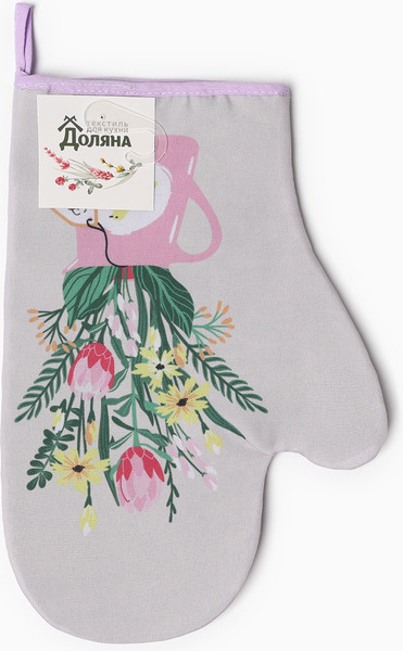Изображение товара Рукавица-прихватка Доляна Букет / 9927515