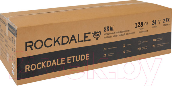 Изображение товара Цифровое фортепиано Rockdale Etude 128 Graded Black / A162559 (черный)