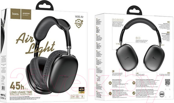 Изображение товара Беспроводные наушники Hoco W35 Air (черный)