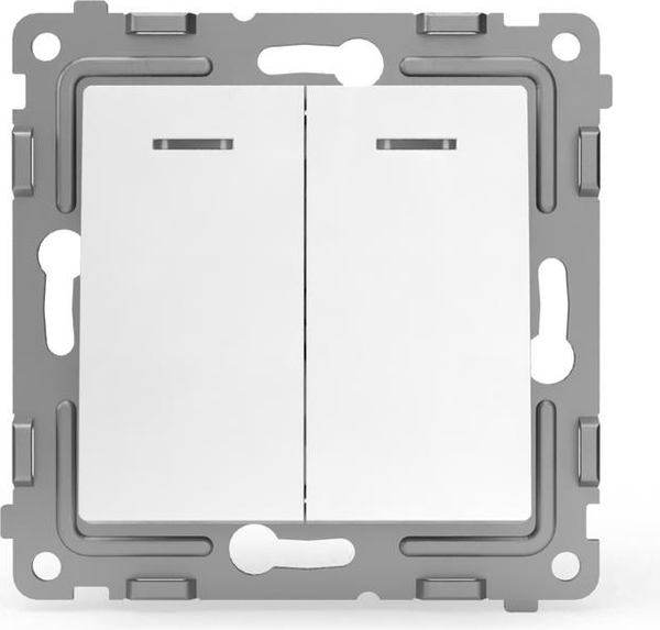 Изображение товара Выключатель Tokov Electric Pixel TKE-PX-V2I-C01 (белый)
