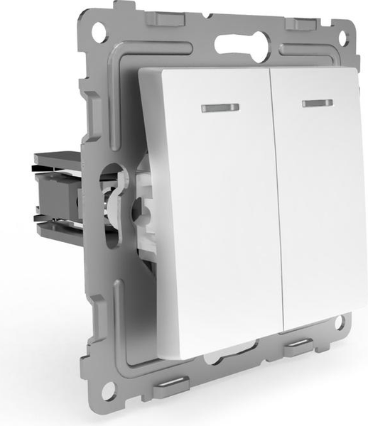 Изображение товара Выключатель Tokov Electric Pixel TKE-PX-V2I-C01 (белый)