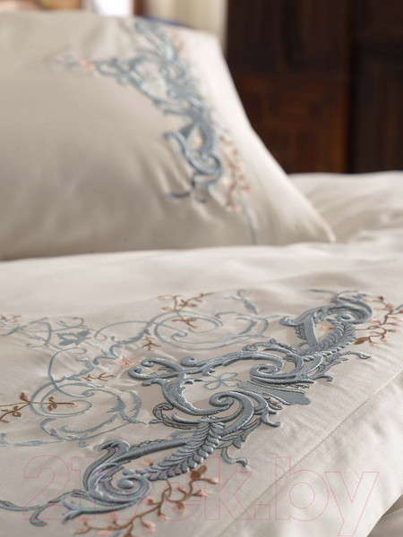 Изображение товара Комплект постельного белья Dantela Vita Olivia с вышивкой 200x220 / 9284 (мятный)