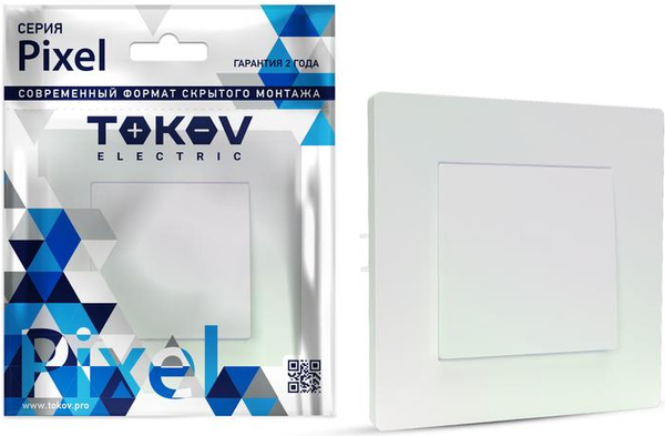 Изображение товара Выключатель Tokov Electric Pixel TKE-PX-V1F-C04 (перламутровый)