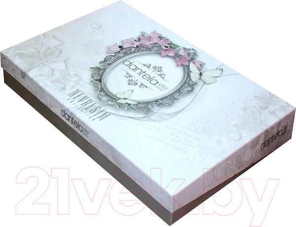 Изображение товара Комплект постельного белья Dantela Vita Butterfly с вышивкой 200x220 / 9345 (кремовый)