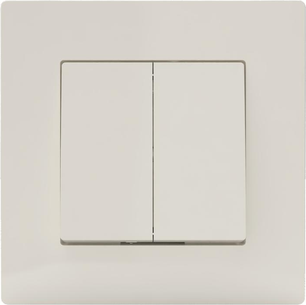 Изображение товара Выключатель Tokov Electric Pixel TKE-PX-V2F-C02 (бежевый)