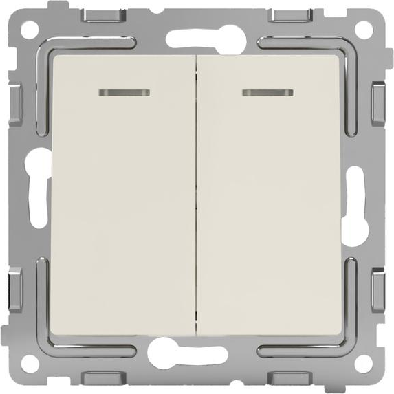 Изображение товара Выключатель Tokov Electric Pixel TKE-PX-V2I-C02 (бежевый)