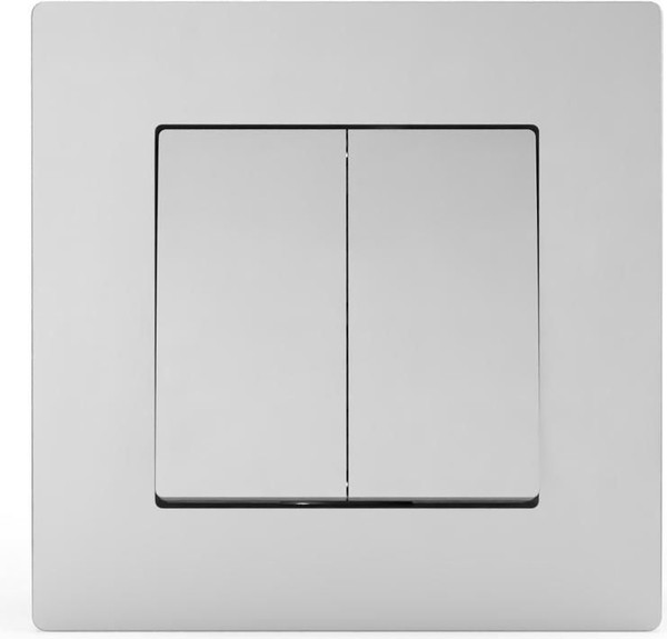 Изображение товара Выключатель Tokov Electric Pixel TKE-PX-V2F-C03 (алюминий)