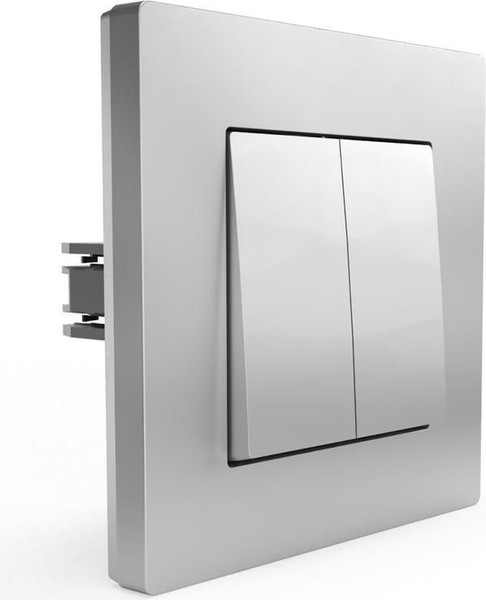 Изображение товара Выключатель Tokov Electric Pixel TKE-PX-V2F-C03 (алюминий)